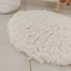 Alfombra Algodón Rustica  redonda 60cm diámetro
