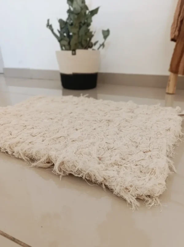 Alfombra Algodón Rustica cuadrada 60x40cm