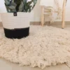 Alfombra Algodón Rustica redonda 80cm diámetro