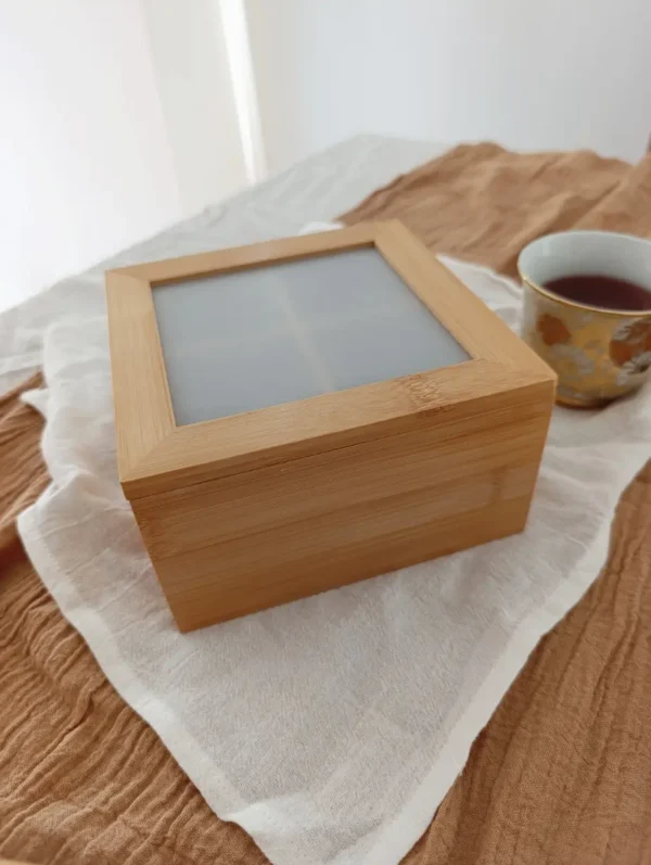 Caja de Te madera 4 divisiones