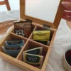 Caja de Te madera 4 divisiones