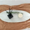 Centro de Mesa Madera Hoja grande