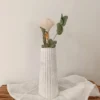 Florero Marmolado Gris 18x8