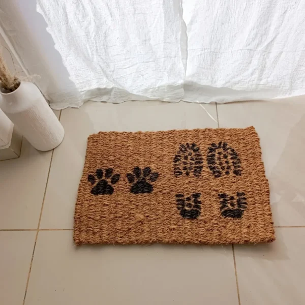 Alfombra de Coco Huellitas 62x40