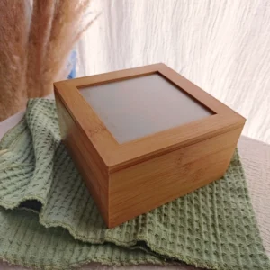 Caja de Te madera 4 divisiones
