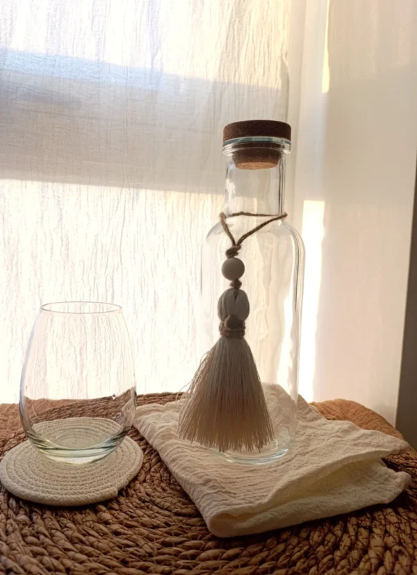 Borla madera boho