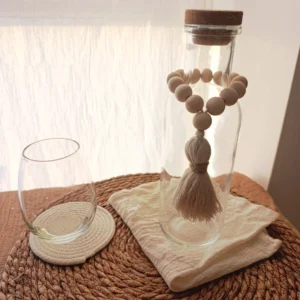 Botella Deco Boho Madera 900 ml