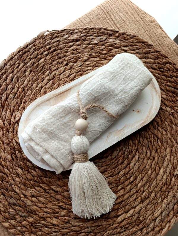 Borla madera boho