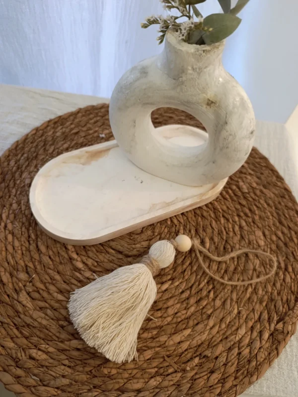 Borla madera boho