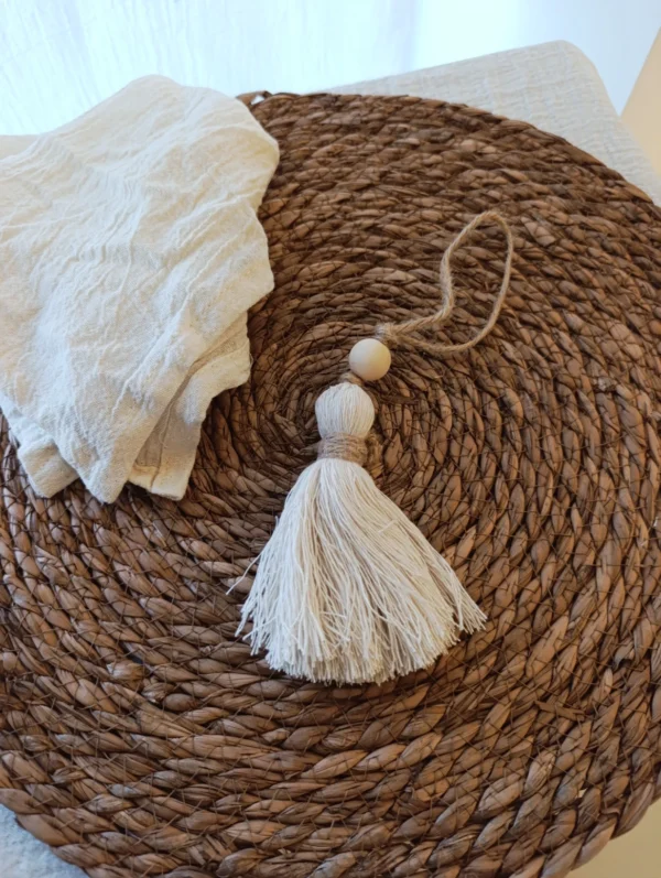Borla madera boho