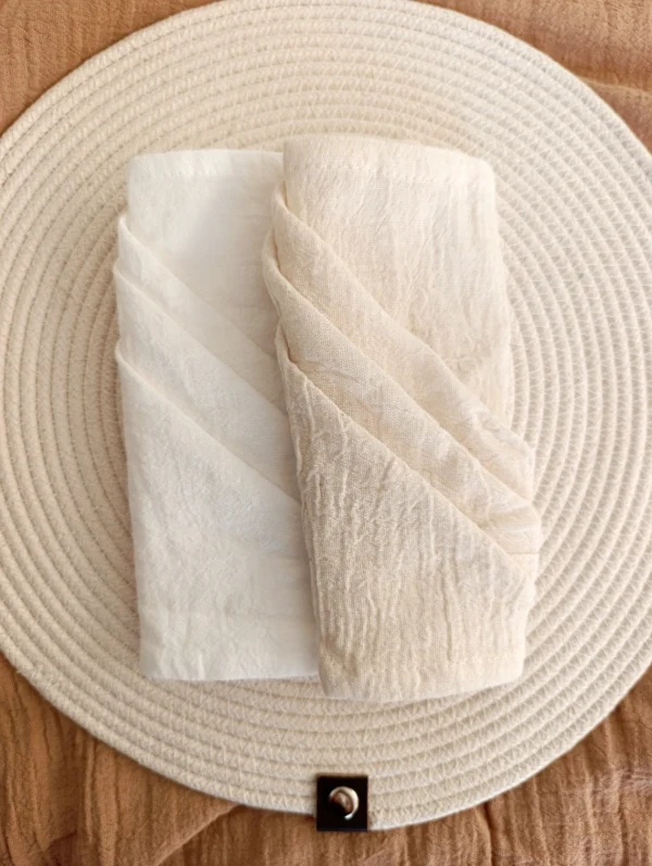 Pack de Servilletas Tusor Off White x6