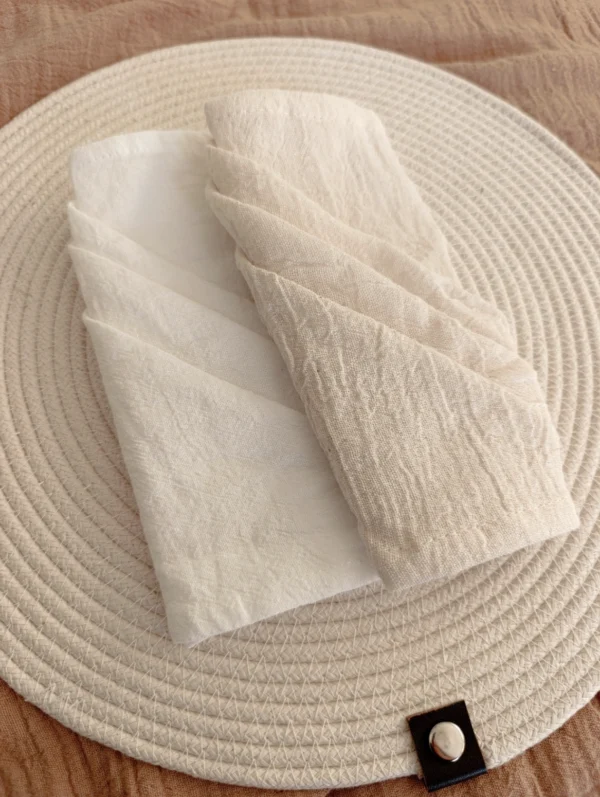 Pack de Servilletas Tusor Off White x6