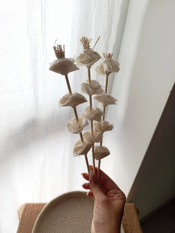 Flor de tela Mediana