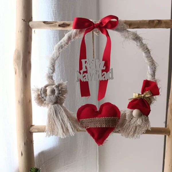 Corona clásica rojo 30 cm