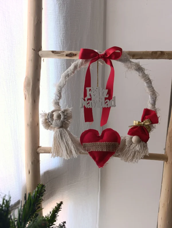 Corona clásica rojo 30 cm