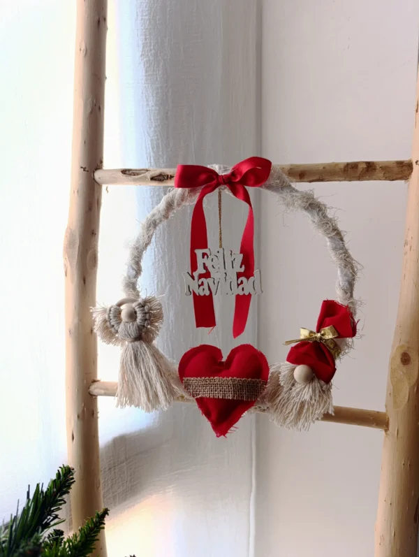 Corona clásica rojo 30 cm