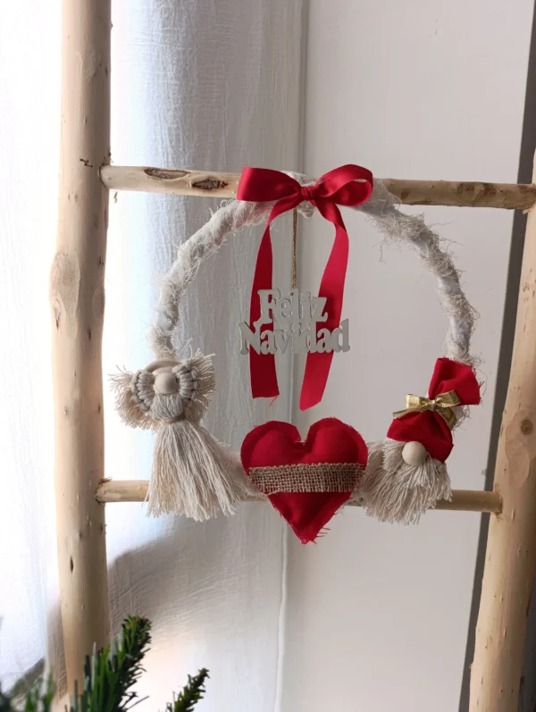 Corona clásica rojo 30 cm