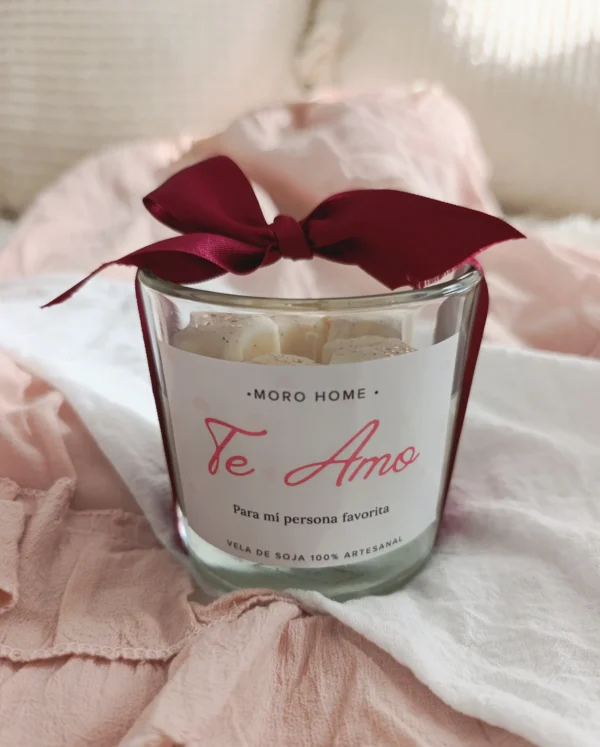 Vela San Valentin Moño Rojo