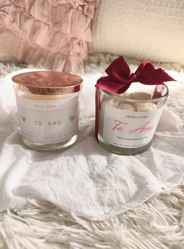 Vela San Valentin Moño Rojo