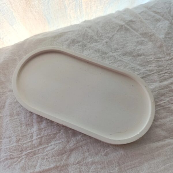 Bandeja Yeso Ovalo Lisa