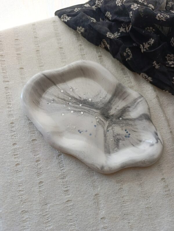 Bandeja nube mármol glitter