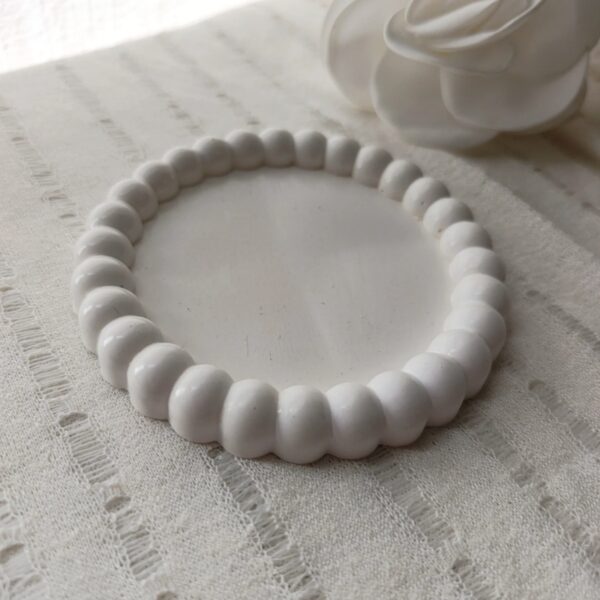 Bandeja Yeso Bubble blanca