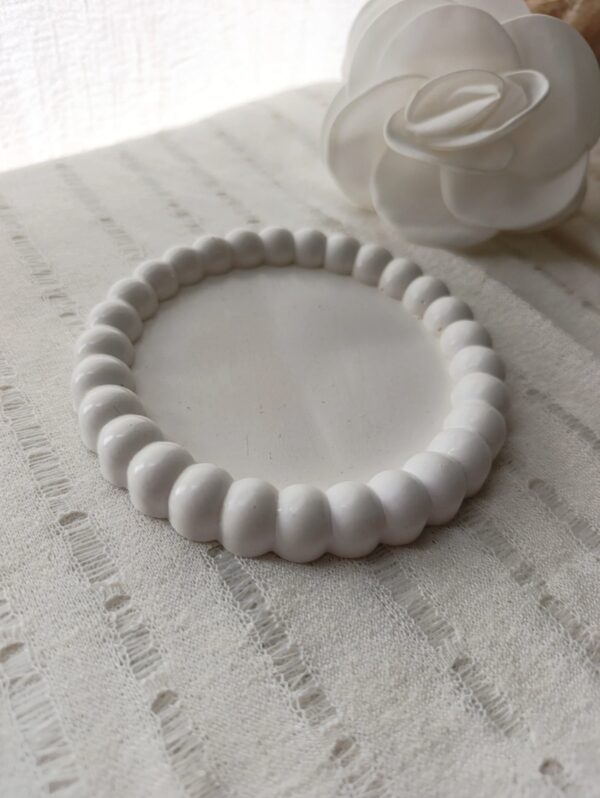 Bandeja Yeso Bubble blanca