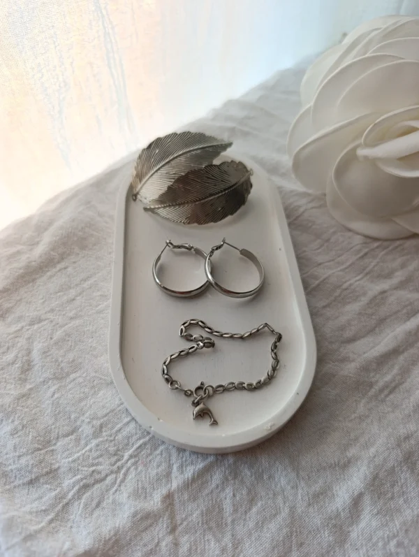 Bandeja Yeso Ovalo Lisa