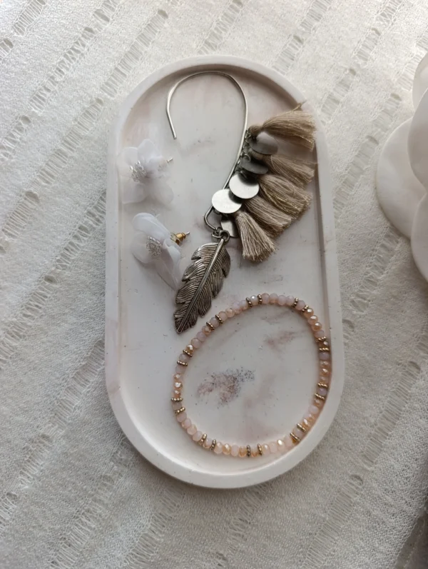 Bandeja Yeso Ovalo Lisa