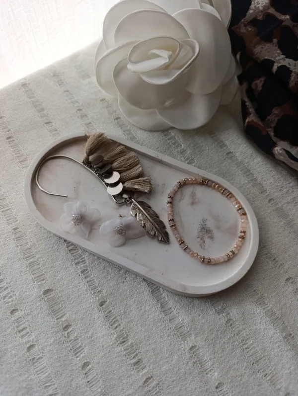 Bandeja Yeso Ovalo Lisa