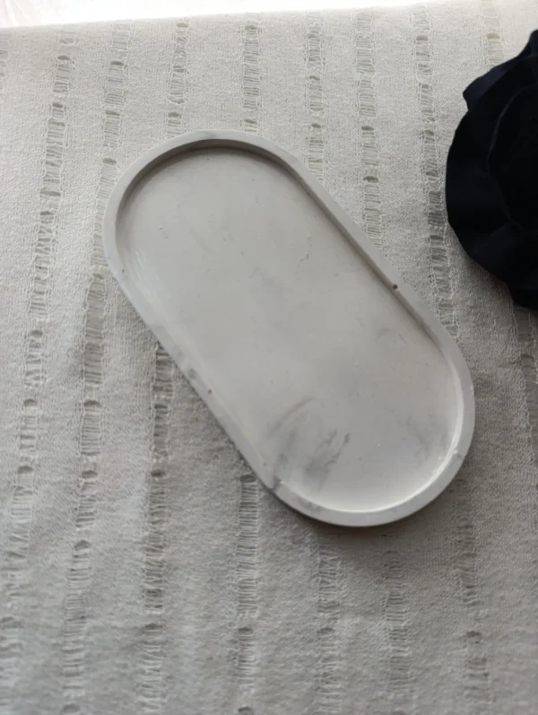 Bandeja Yeso Ovalo Lisa