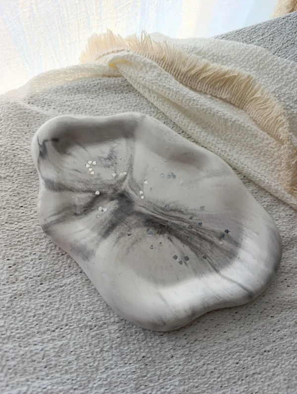 Bandeja nube mármol glitter