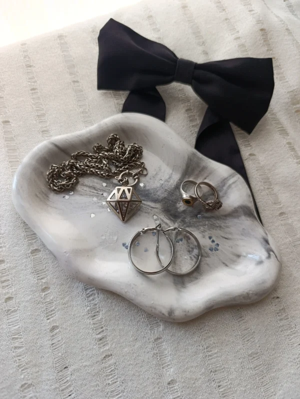 Bandeja nube mármol glitter