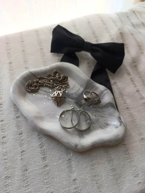 Bandeja nube mármol glitter