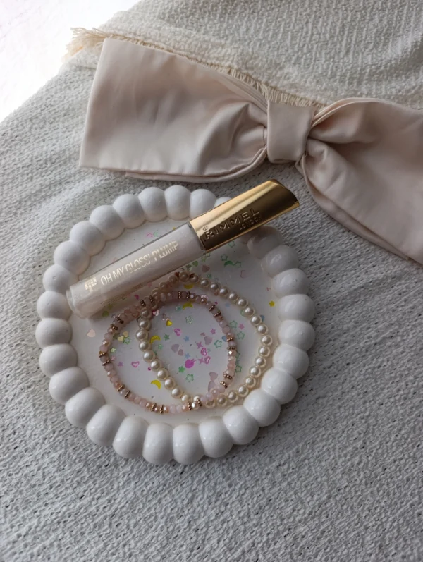 Bandeja Yeso Bubble blanca