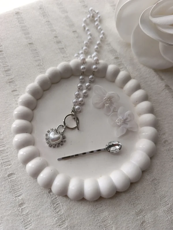 Bandeja Yeso Bubble blanca