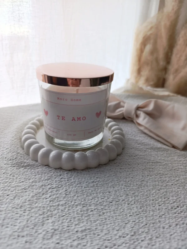 Bandeja Yeso Bubble blanca